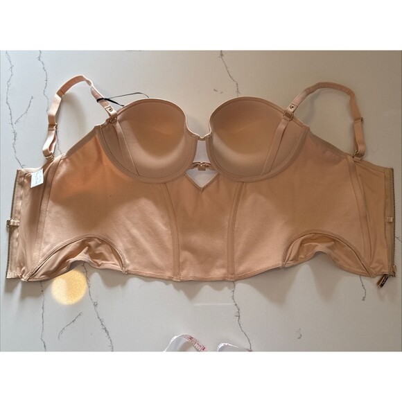 Honey Birdette Everyday Smooths Almond Bustier 32G NWT - Picture 5 of 10